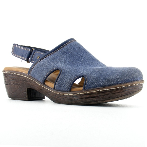 Born Shoes - BOC Born Concept Clogs Slingback Denim Comfort 10